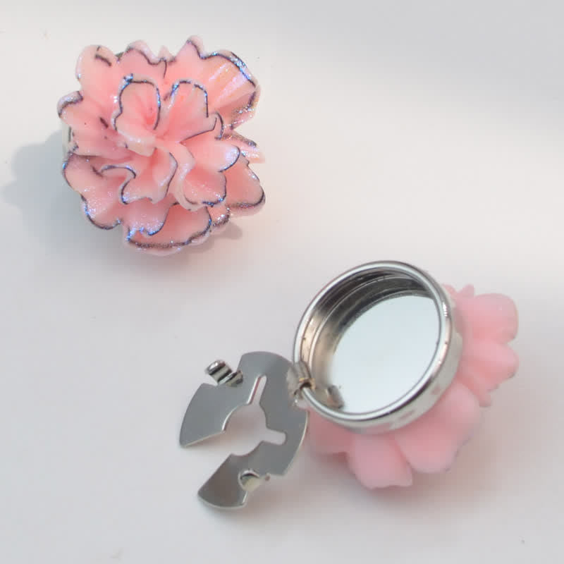 1 paire de couvre-boutons de chemise à clipser en forme de hibou avec mini perles - Rose - image 9