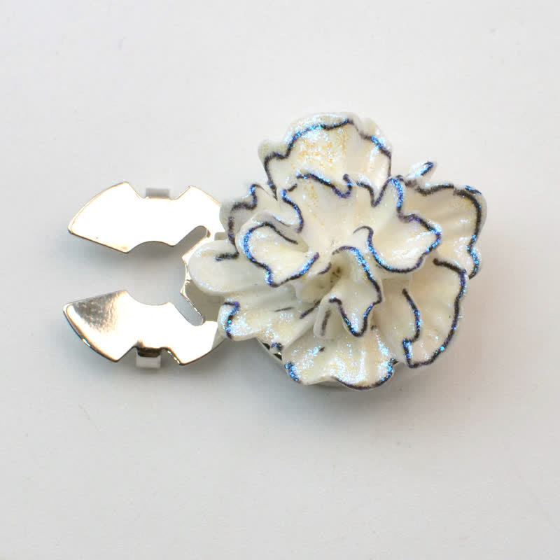 1 paire de couvre-boutons de chemise à clipser en forme de hibou avec mini perles - Ivoire - image 13