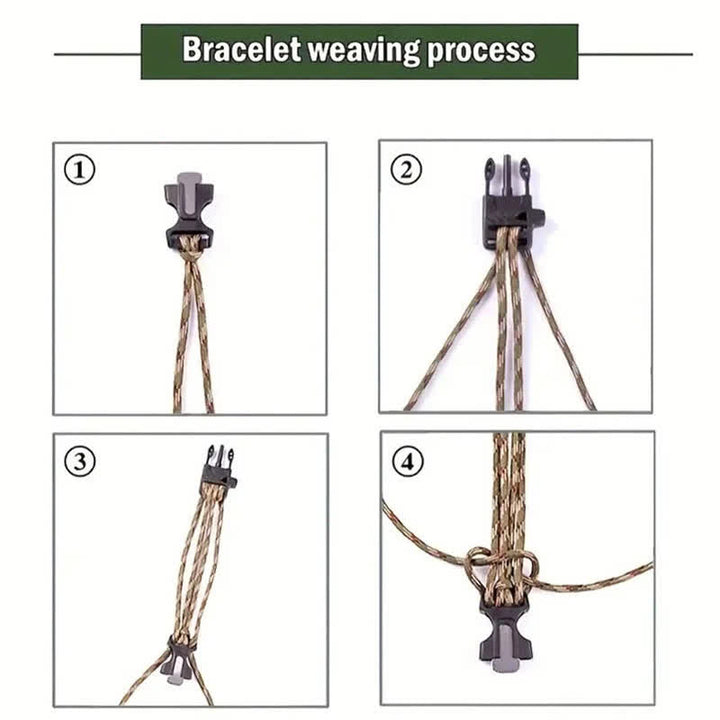 Bracelet de survie tactique 13 en 1 avec couteau caché et multi-outils