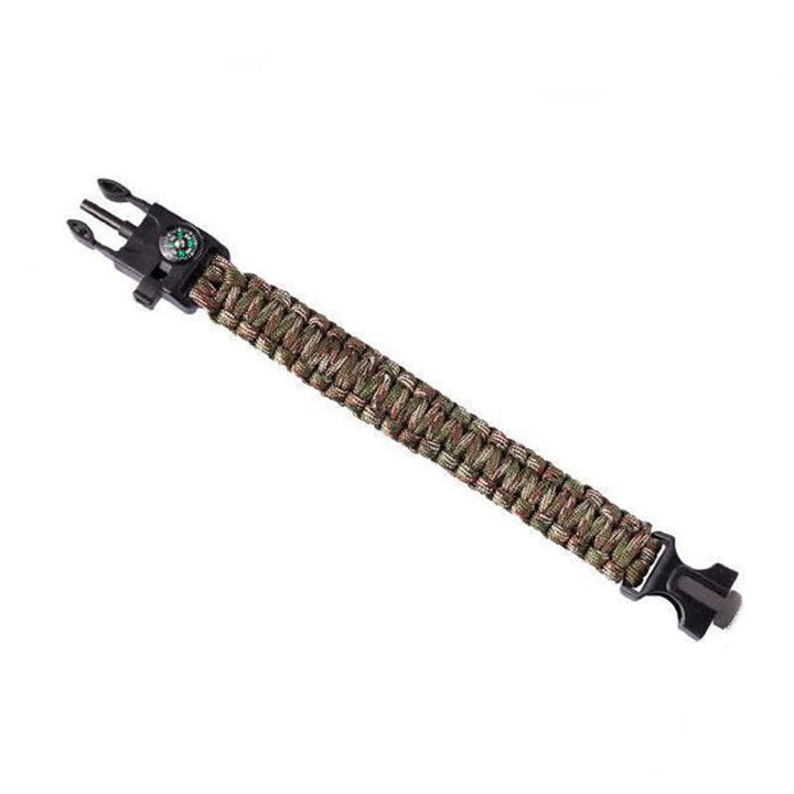 Kit de survie multifonction 5 en 1 avec boussole, sifflet et bracelet