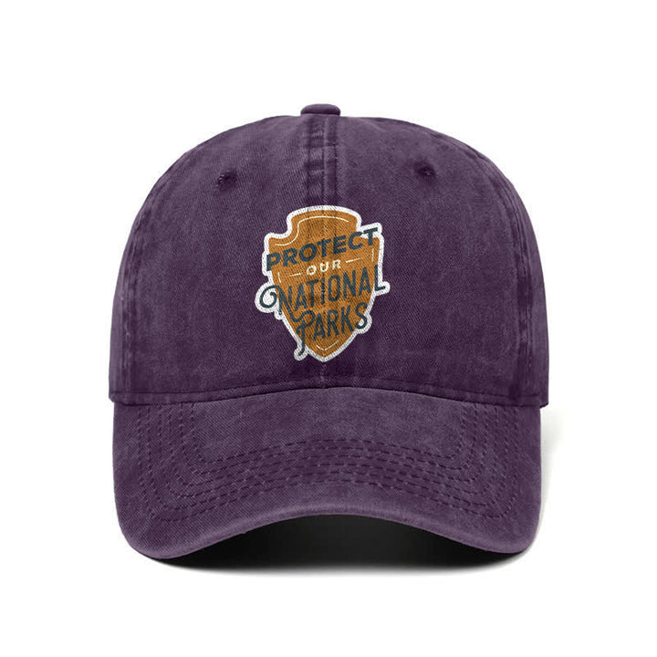Casquette de baseball ajustable « Camping Protect Our National Parks »