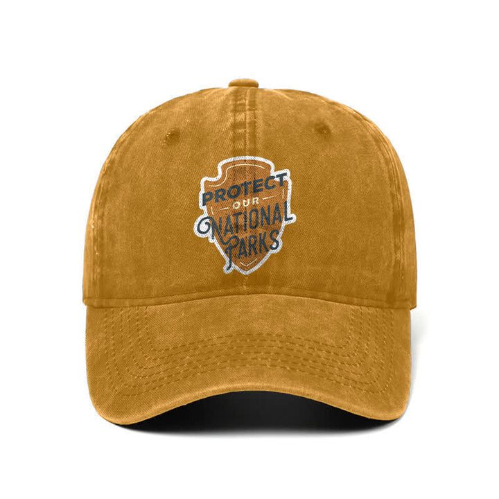 Casquette de baseball ajustable « Camping Protect Our National Parks »