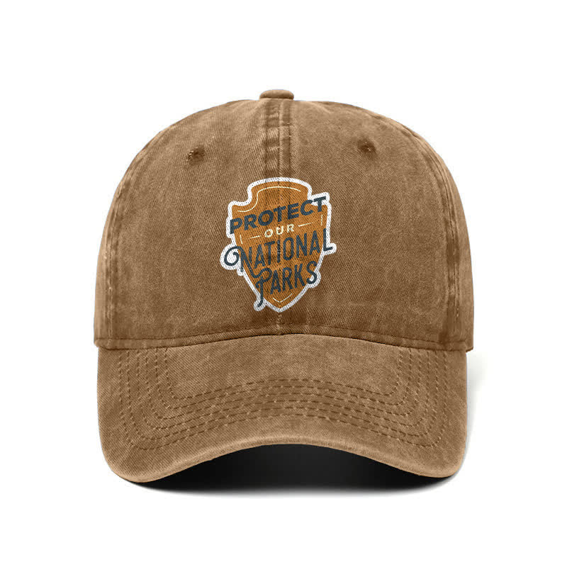 Casquette de baseball ajustable « Camping Protect Our National Parks »