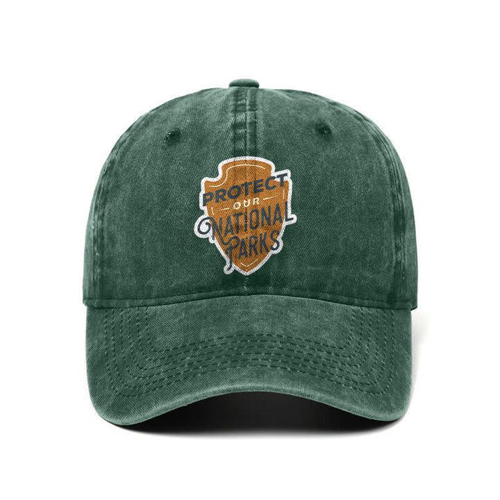 Casquette de baseball ajustable « Camping Protect Our National Parks »