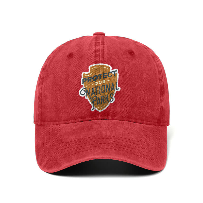 Casquette de baseball ajustable « Camping Protect Our National Parks »