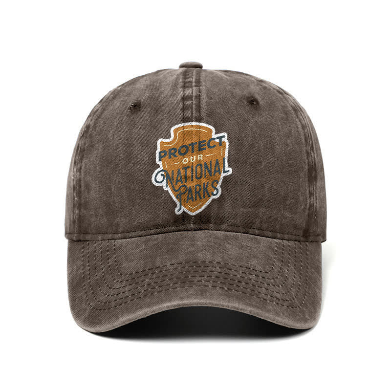 Casquette de baseball ajustable « Camping Protect Our National Parks »