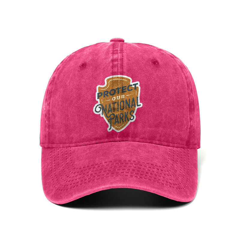 Casquette de baseball ajustable « Camping Protect Our National Parks »