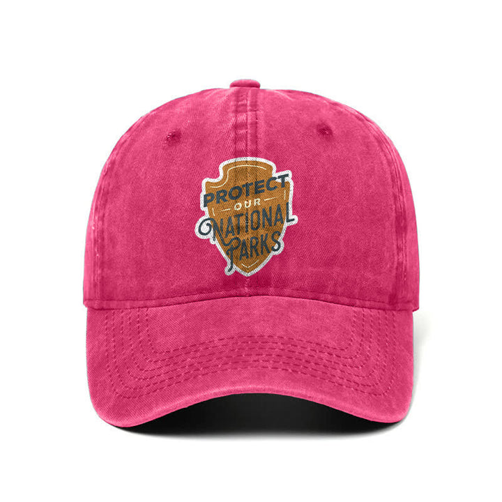 Casquette de baseball ajustable « Camping Protect Our National Parks »