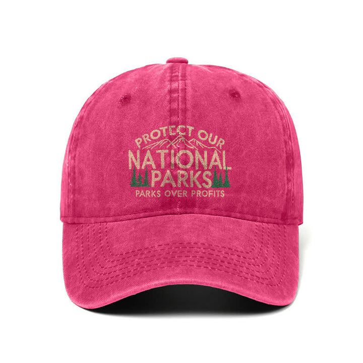 Casquette de baseball ajustable « Protégez nos parcs nationaux », « Parcs avant le profit »