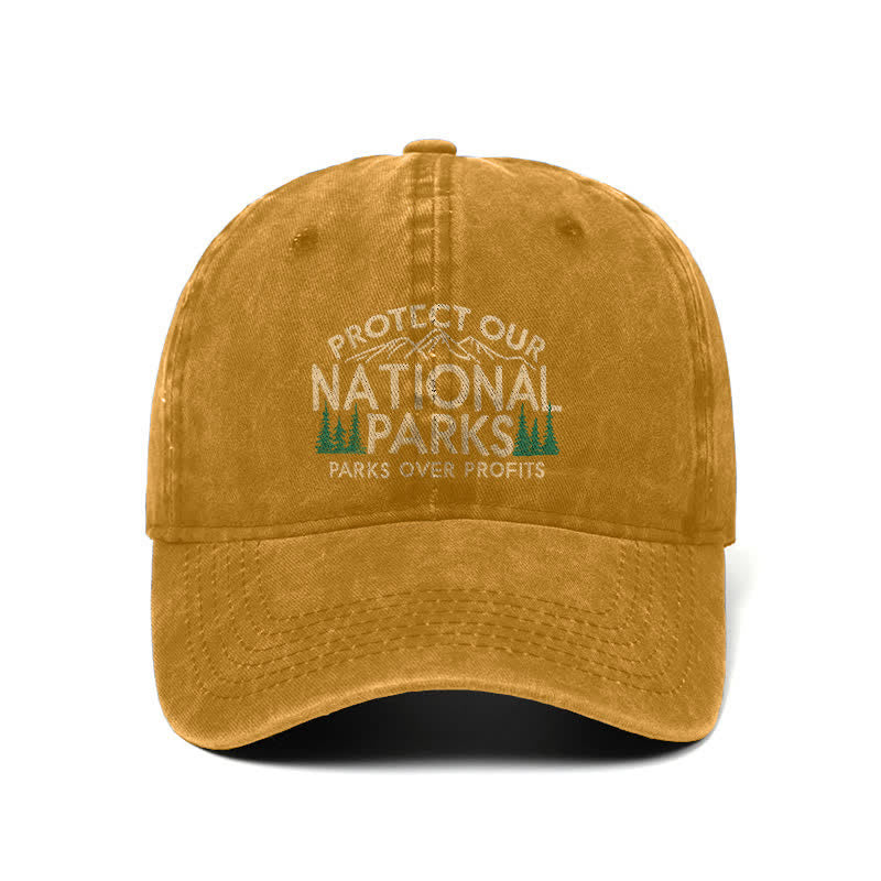 Casquette de baseball ajustable « Protégez nos parcs nationaux », « Parcs avant le profit »