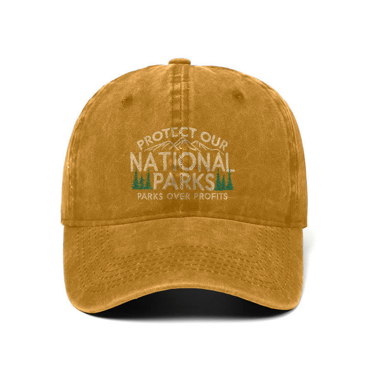 Casquette de baseball ajustable « Protégez nos parcs nationaux », « Parcs avant le profit »