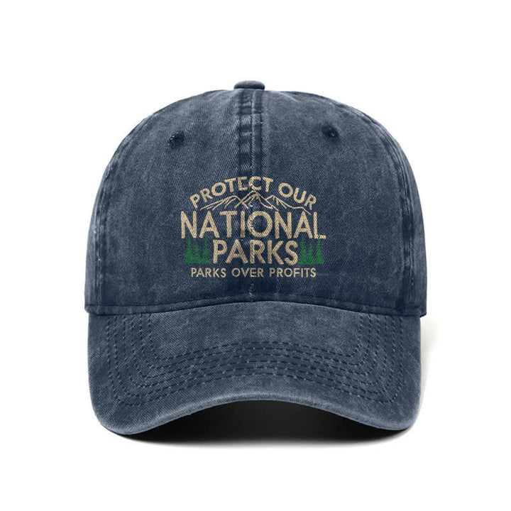 Casquette de baseball ajustable « Protégez nos parcs nationaux », « Parcs avant le profit »