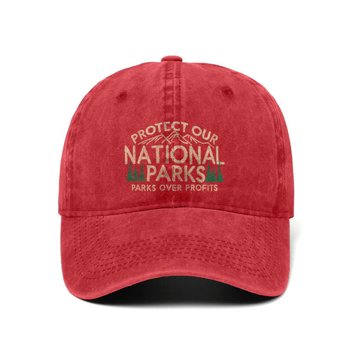 Casquette de baseball ajustable « Protégez nos parcs nationaux », « Parcs avant le profit »