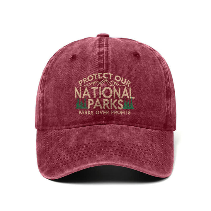 Casquette de baseball ajustable « Protégez nos parcs nationaux », « Parcs avant le profit »