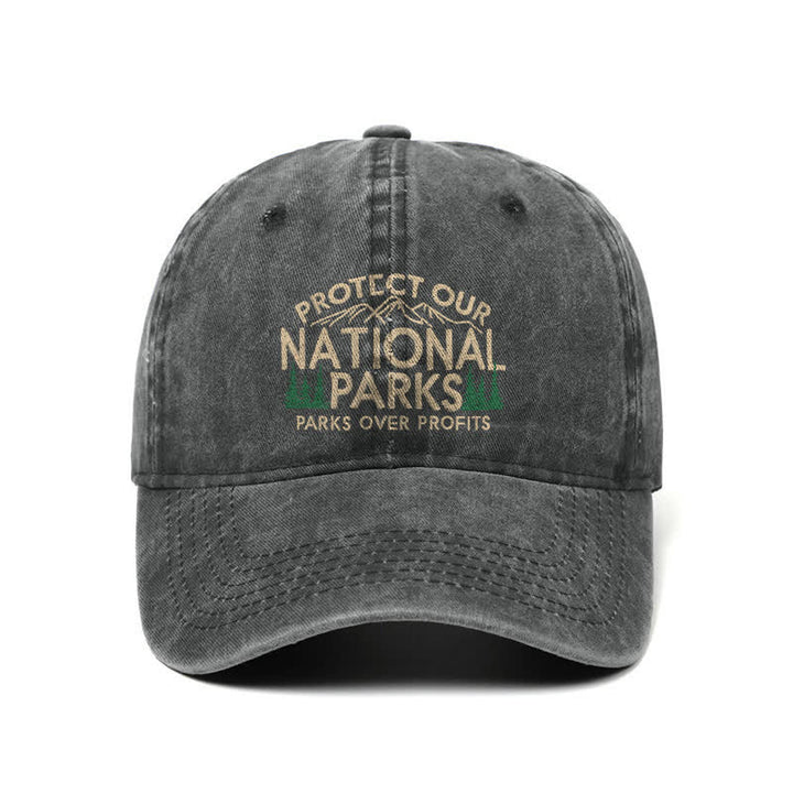 Casquette de baseball ajustable « Protégez nos parcs nationaux », « Parcs avant le profit »