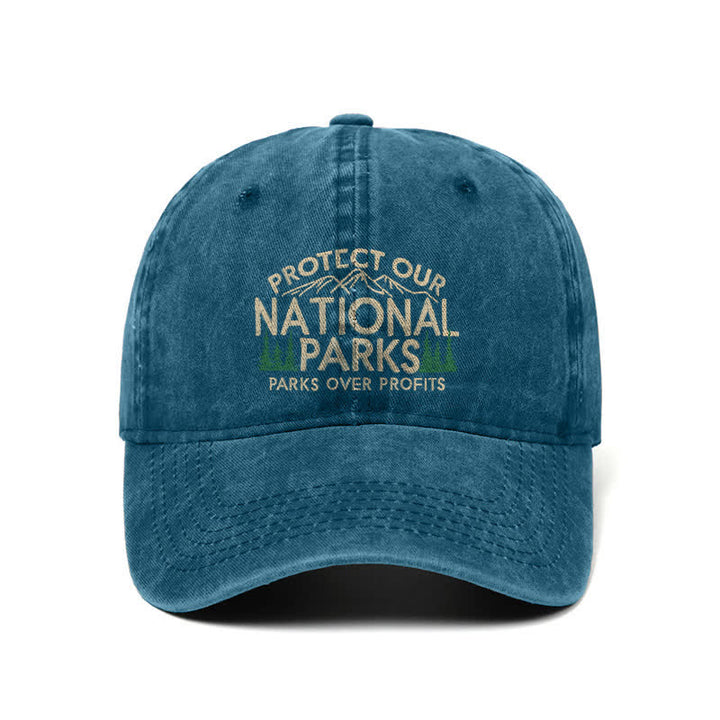 Casquette de baseball ajustable « Protégez nos parcs nationaux », « Parcs avant le profit »