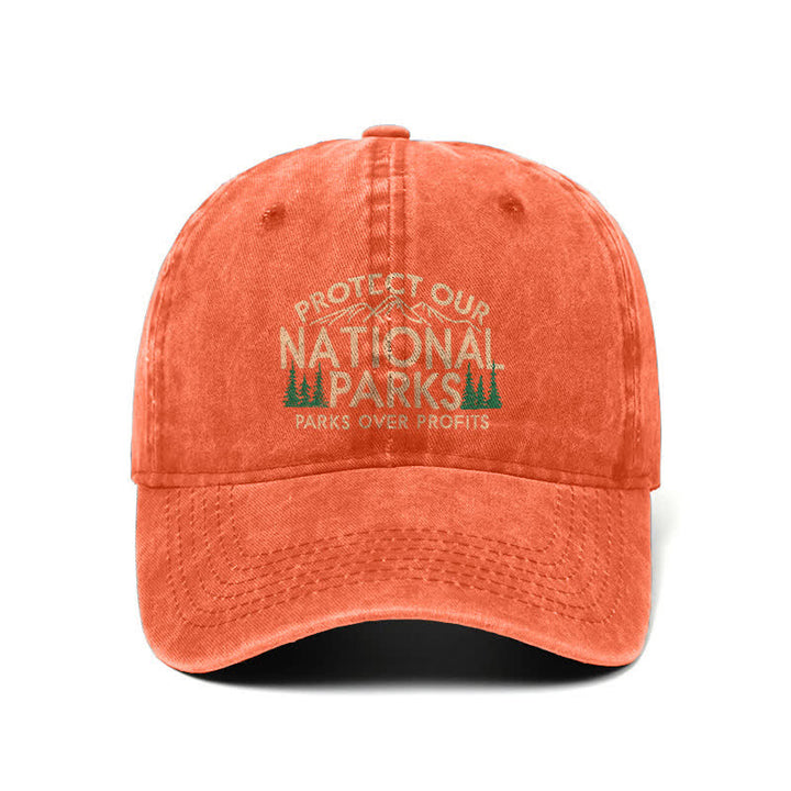 Casquette de baseball ajustable « Protégez nos parcs nationaux », « Parcs avant le profit »