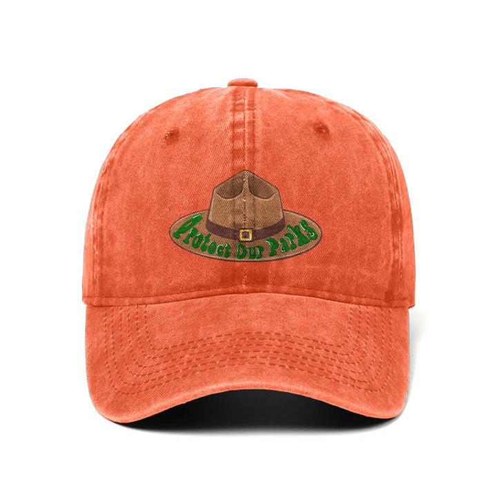 Casquette de baseball ajustable avec imprimé « Protégez nos parcs »