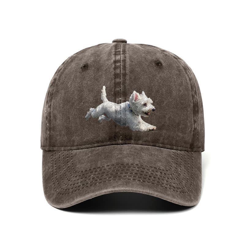 Casquette de baseball ajustable pour amoureux des chiens West Highland White Terrier