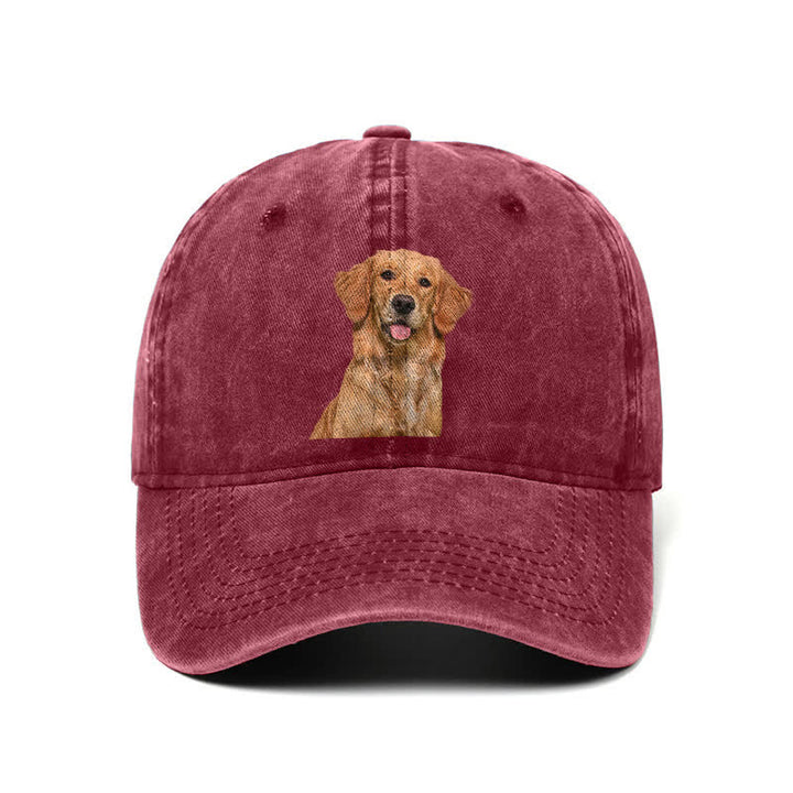 Casquette de baseball ajustable pour amoureux des chiens Golden Retriever