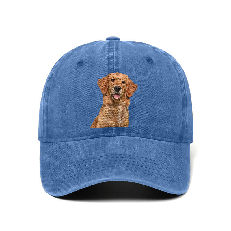 Casquette de baseball ajustable pour amoureux des chiens Golden Retriever