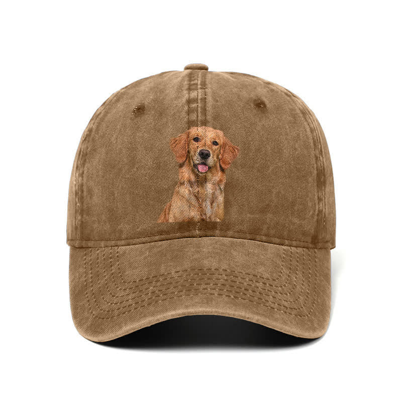Casquette de baseball ajustable pour amoureux des chiens Golden Retriever