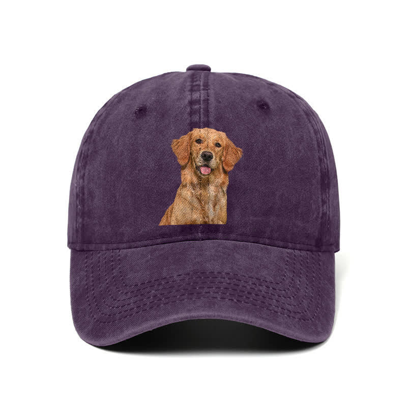 Casquette de baseball ajustable pour amoureux des chiens Golden Retriever