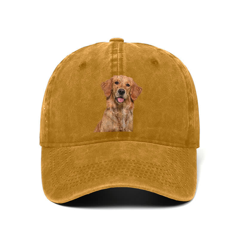 Casquette de baseball ajustable pour amoureux des chiens Golden Retriever