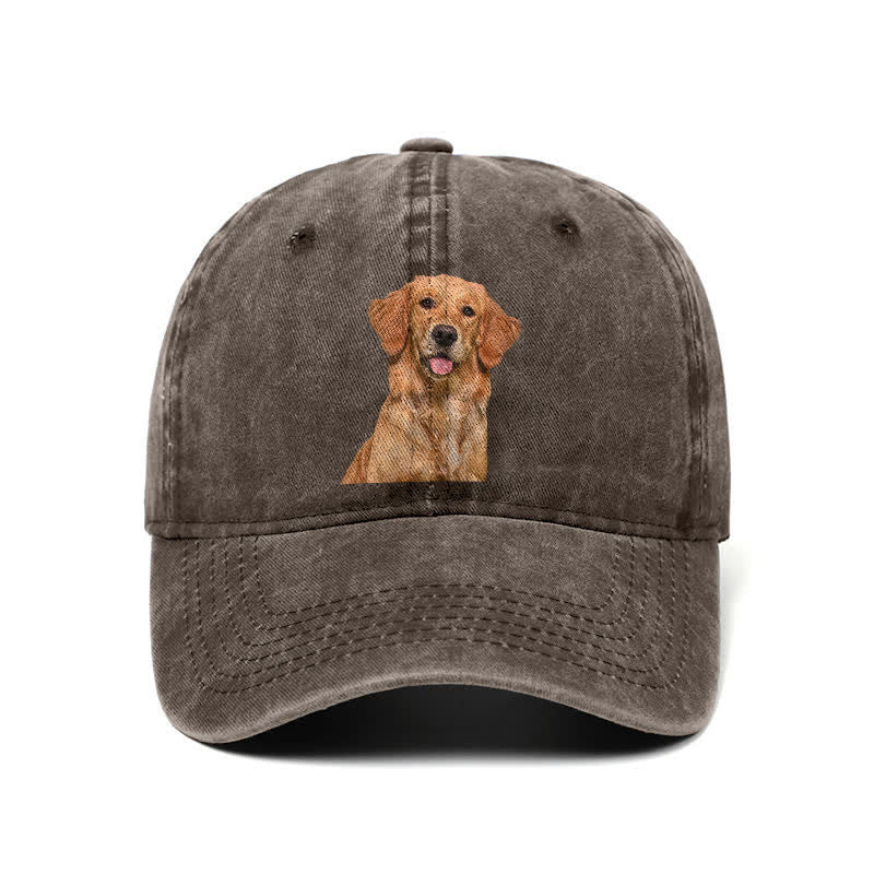 Casquette de baseball ajustable pour amoureux des chiens Golden Retriever