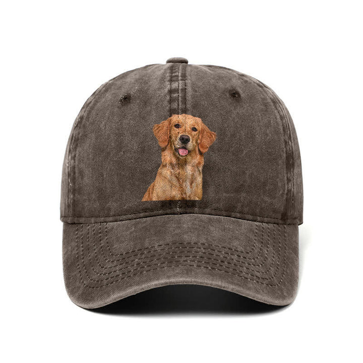 Casquette de baseball ajustable pour amoureux des chiens Golden Retriever