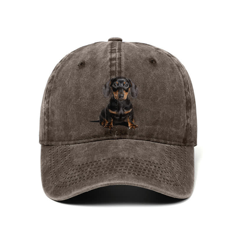 Casquette de baseball ajustable pour amoureux des teckels