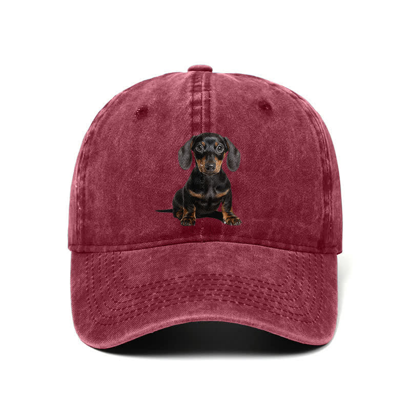 Casquette de baseball ajustable pour amoureux des teckels
