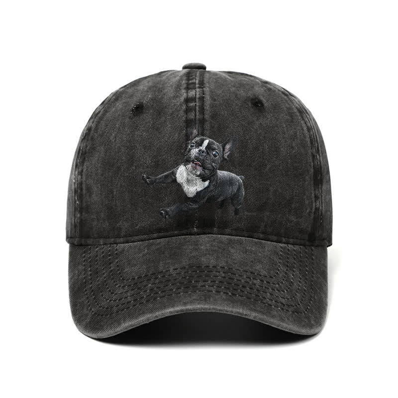 Casquette de baseball ajustable pour amoureux du bouledogue français