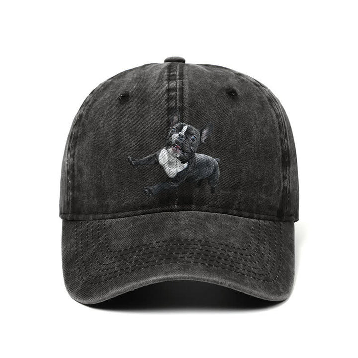 Casquette de baseball ajustable pour amoureux du bouledogue français