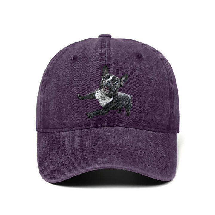 Casquette de baseball ajustable pour amoureux du bouledogue français