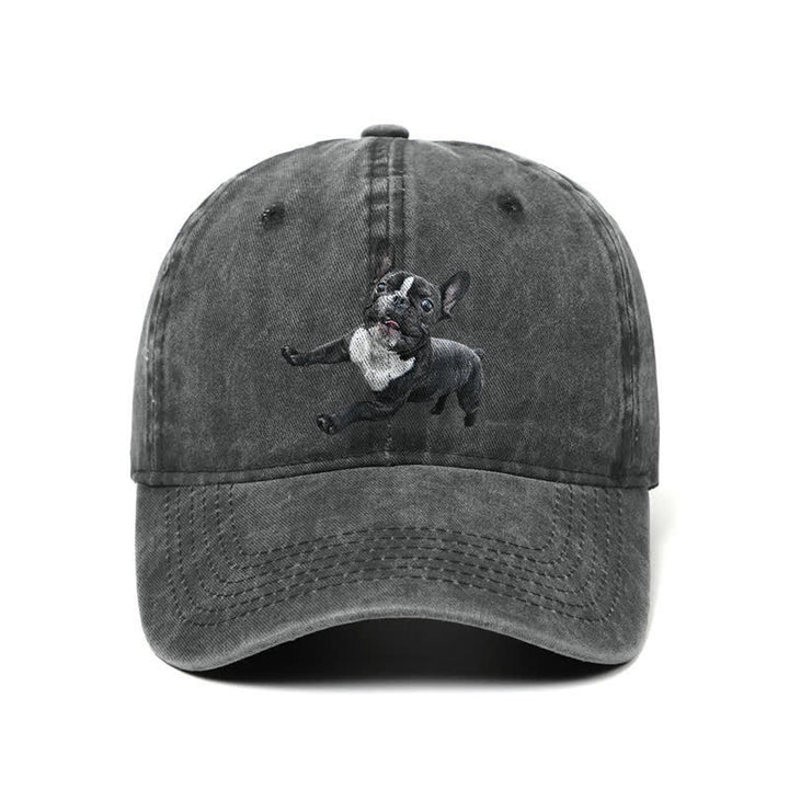 Casquette de baseball ajustable pour amoureux du bouledogue français