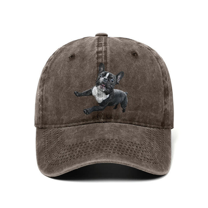 Casquette de baseball ajustable pour amoureux du bouledogue français