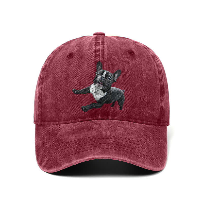 Casquette de baseball ajustable pour amoureux du bouledogue français