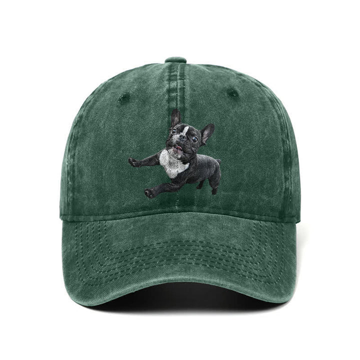 Casquette de baseball ajustable pour amoureux du bouledogue français