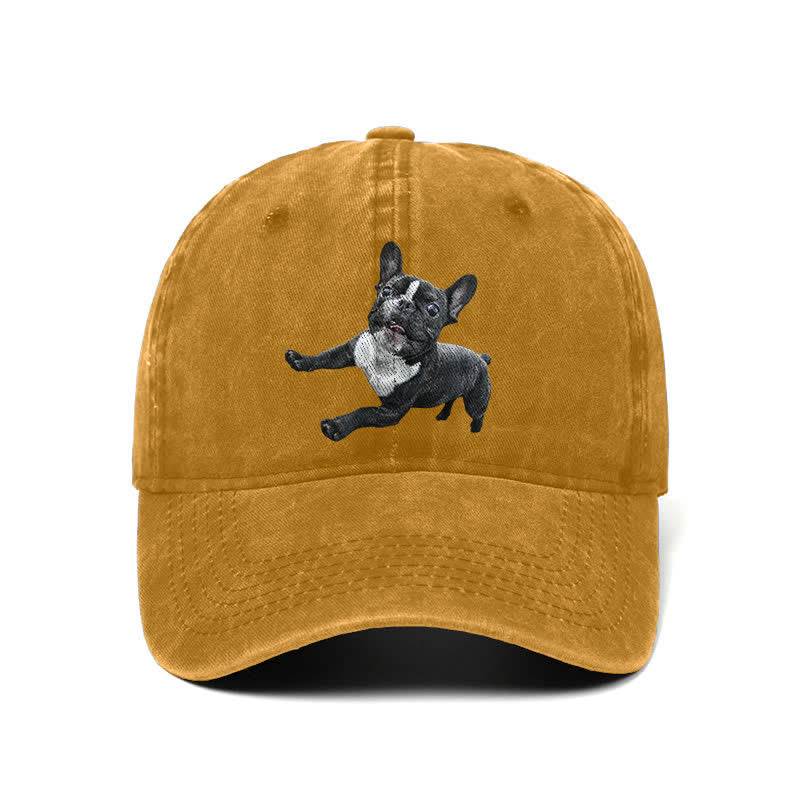 Casquette de baseball ajustable pour amoureux du bouledogue français