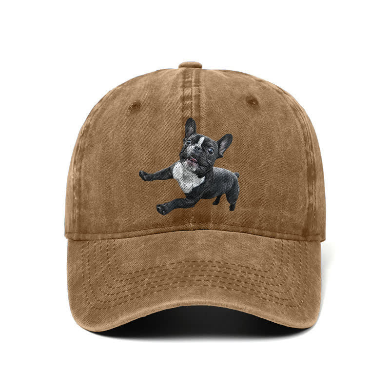 Casquette de baseball ajustable pour amoureux du bouledogue français