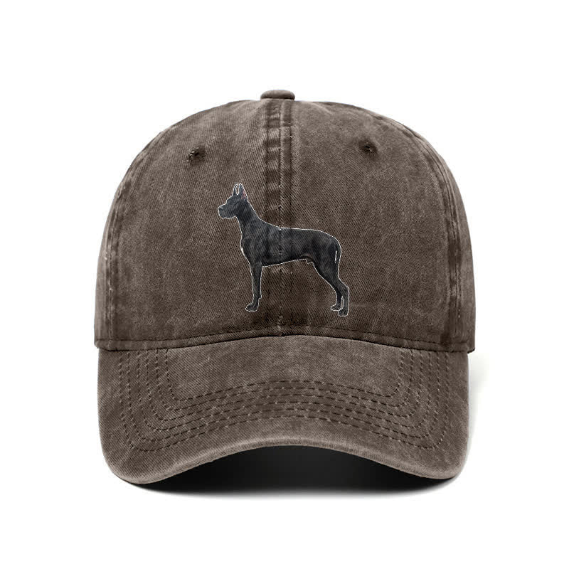 Casquette de baseball ajustable pour amoureux des chiens Doberman