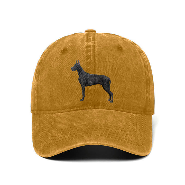 Casquette de baseball ajustable pour amoureux des chiens Doberman