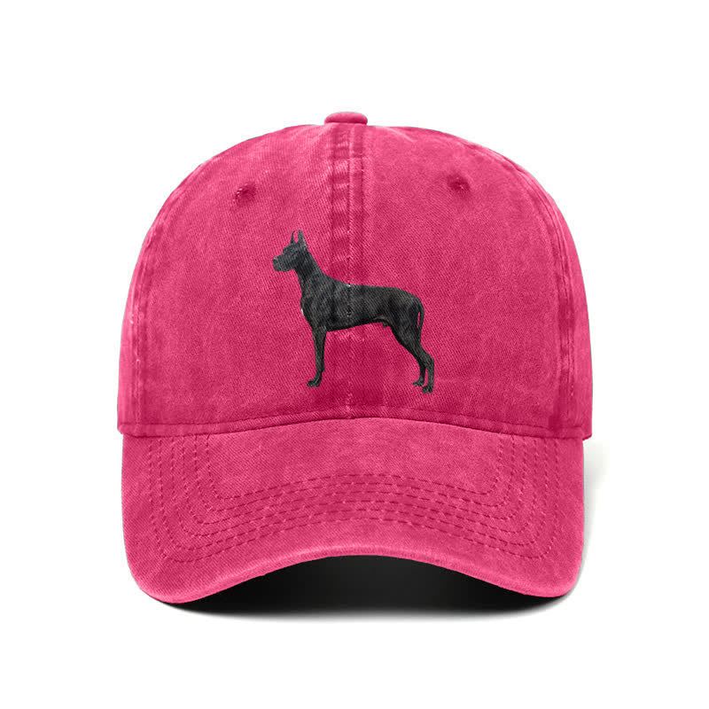 Casquette de baseball ajustable pour amoureux des chiens Doberman