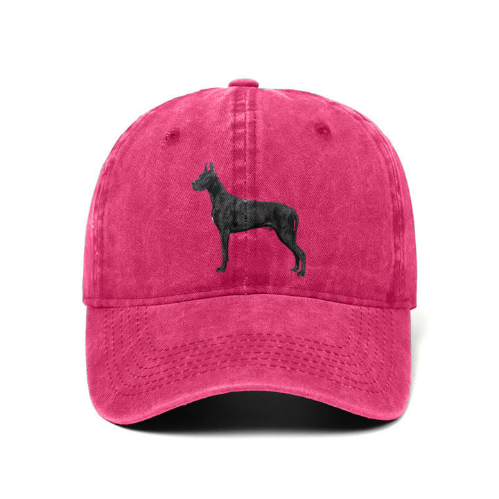 Casquette de baseball ajustable pour amoureux des chiens Doberman