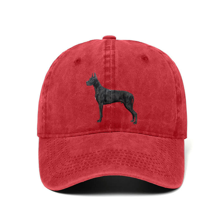 Casquette de baseball ajustable pour amoureux des chiens Doberman
