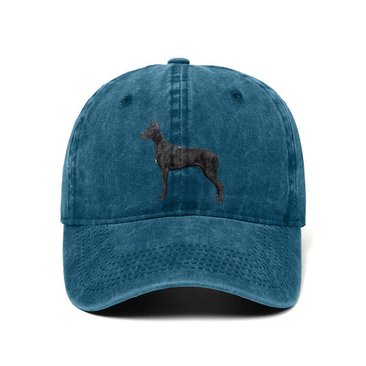 Casquette de baseball ajustable pour amoureux des chiens Doberman