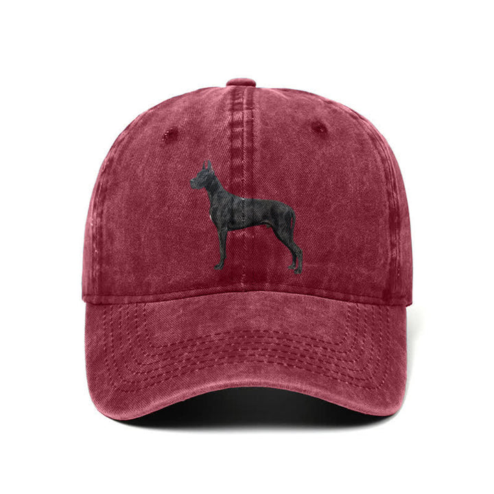 Casquette de baseball ajustable pour amoureux des chiens Doberman