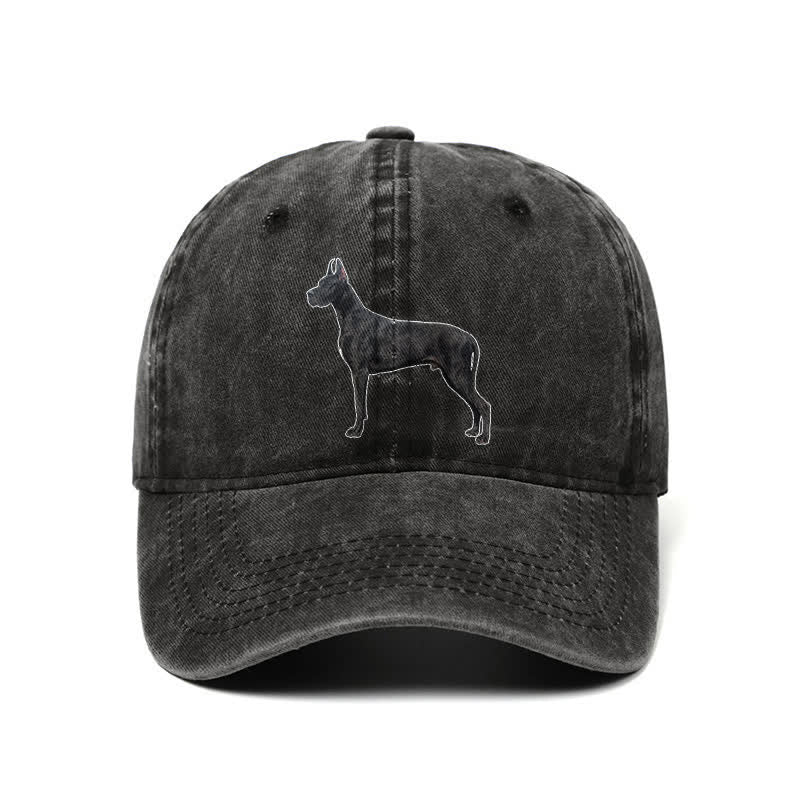 Casquette de baseball ajustable pour amoureux des chiens Doberman