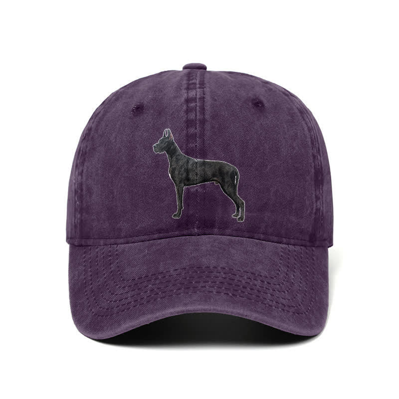 Casquette de baseball ajustable pour amoureux des chiens Doberman